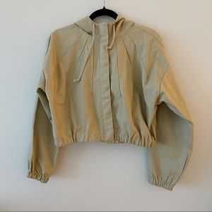 Forever 21 Zipper Crop Jacket Women Size S